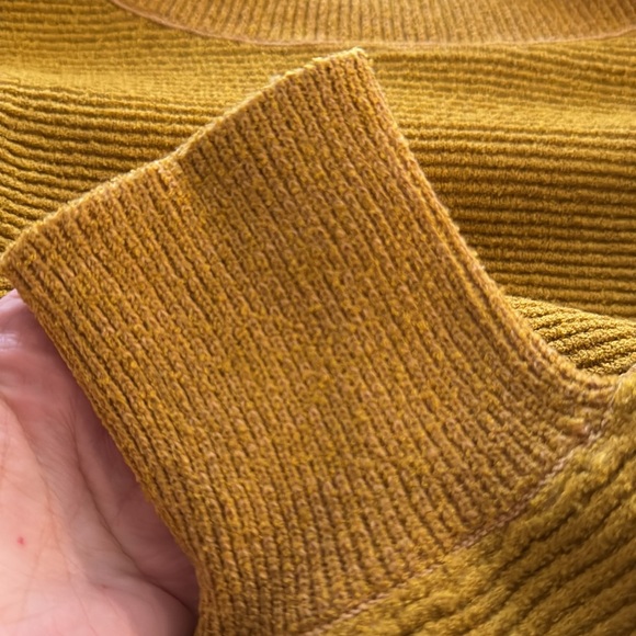 Deep Yellow Ribbed Eda Casey Long Sleeve - Picture 3 of 3